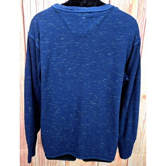 Robert Graham Mens Long Sleeve Navy Crewneck Sweater XL - Picture 2 of 8